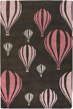 Name:Hot Air Balloons Pink Rug, Item id:28_kid- 7627 (Medium Image)